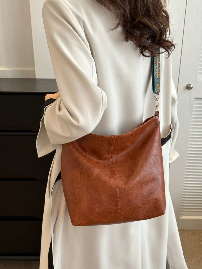 Katia Embroidered Strap Hobo Bag
