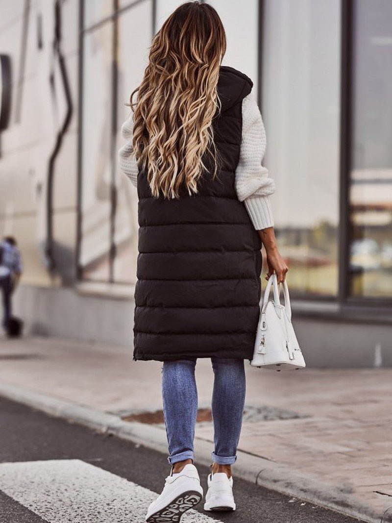 Bea Knee Length Quilted Vest