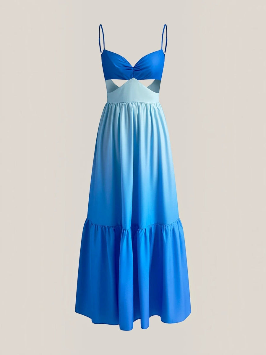 Laura Ombre Cut Out Tiered Maxi Dress