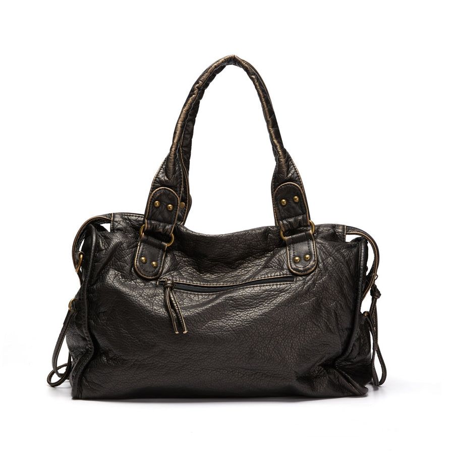 Julissa Vintage Faux Leather Satchel Bag