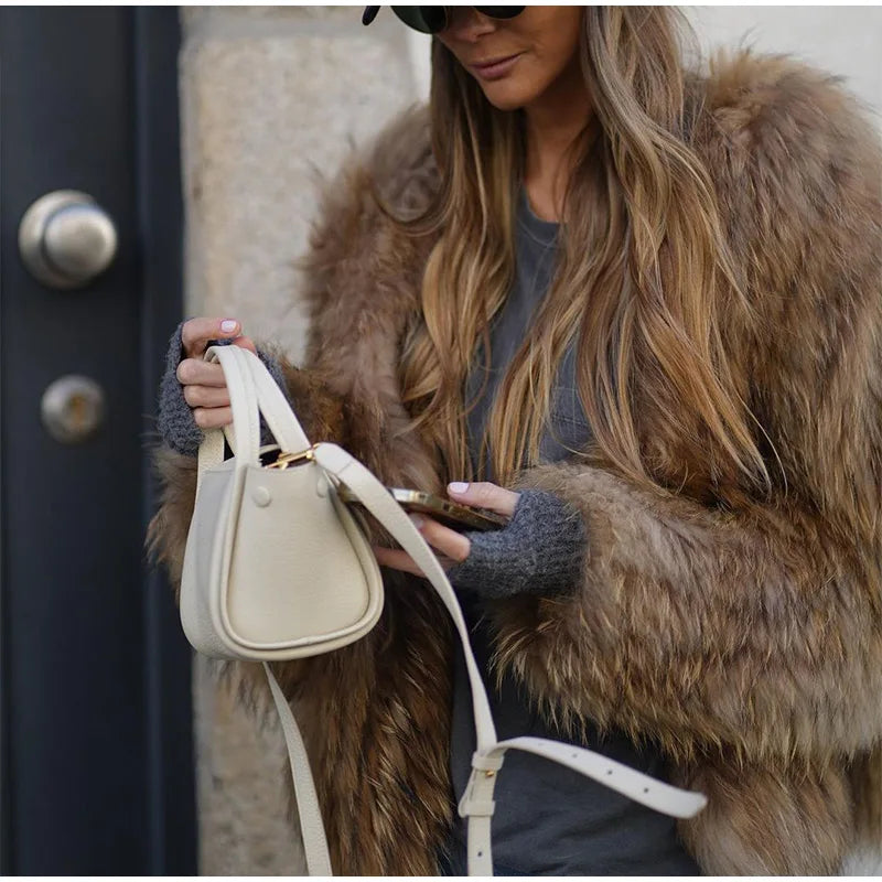 Fulvia Plush Faux Fur Jacket