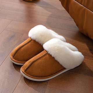 Francine - Suede winter slippers - Fur lining