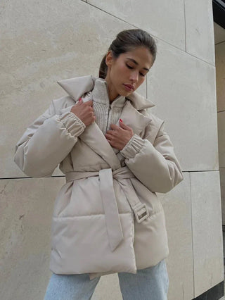 Dulcian - Puffer jacket - With belt