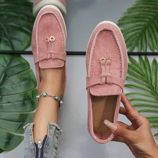 Kendy - Canvas loafers - Knot and charm detail