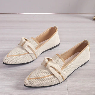 Jordana - Pointed toe loafers - Knot detail