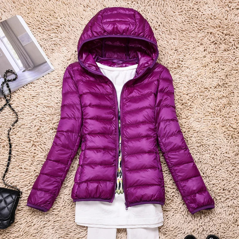 Ingeborg Ultralight Packable Hooded Puffer Jacket