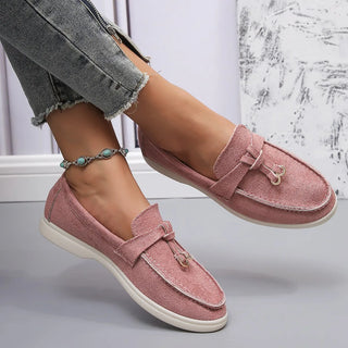 Kendy - Canvas loafers - Knot and charm detail