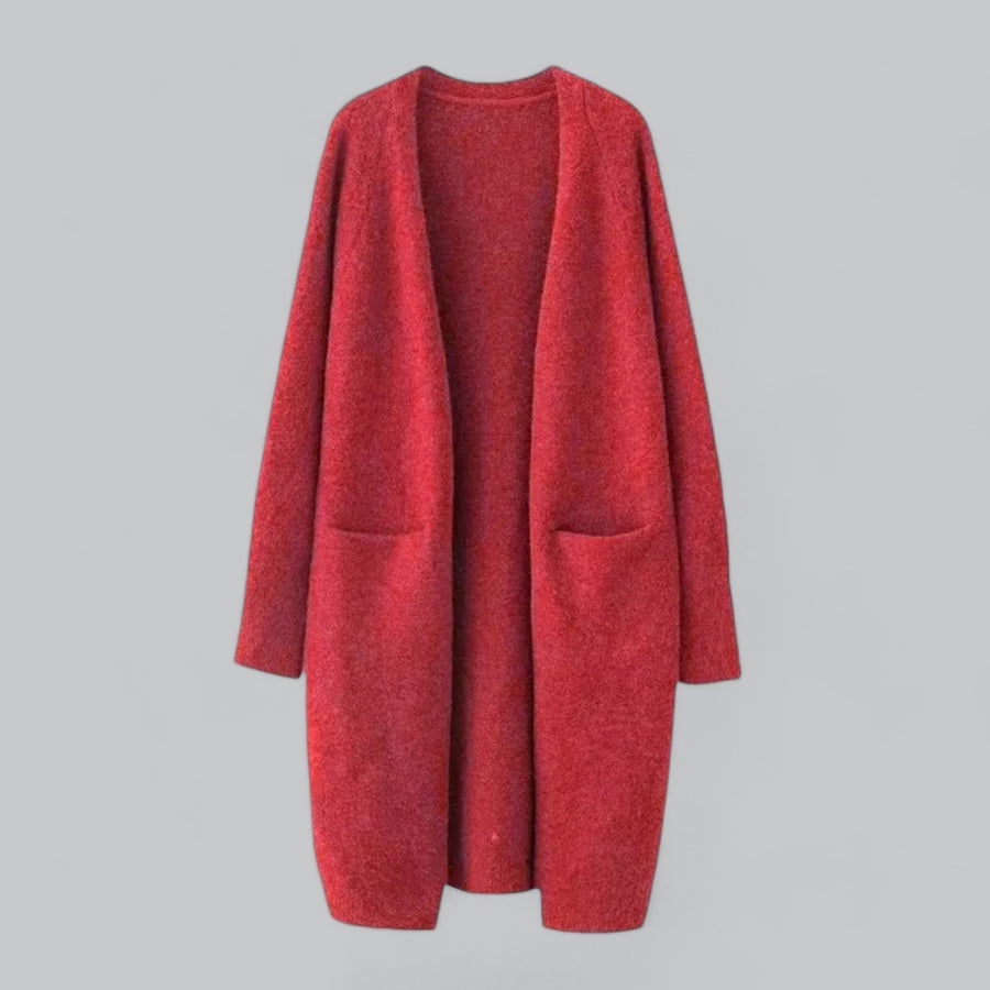 Morgan Longline Open Front Cardigan with Pockets