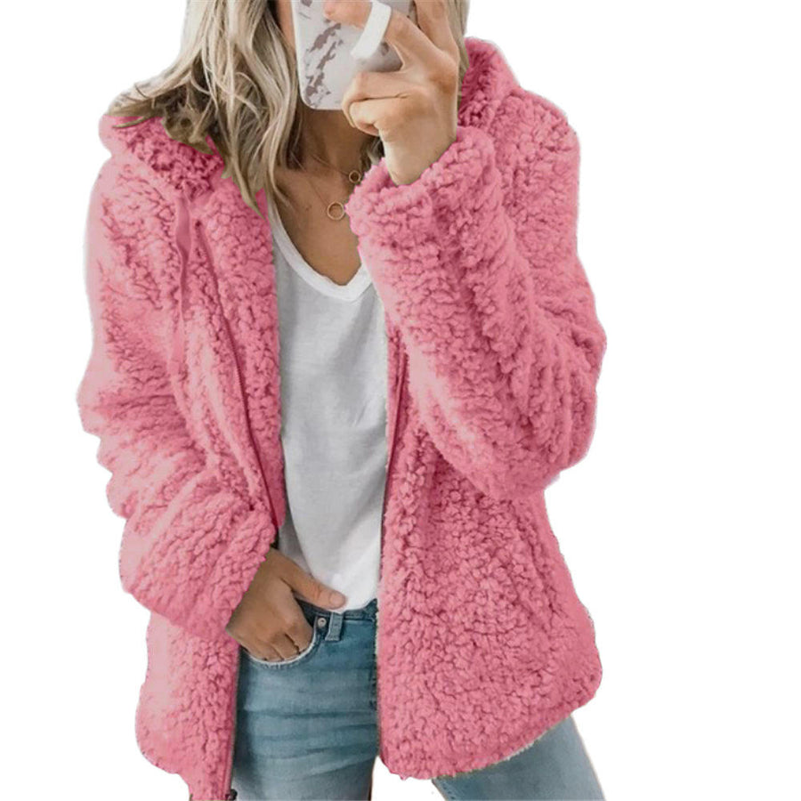 Fabienne Sherpa Zip Coat