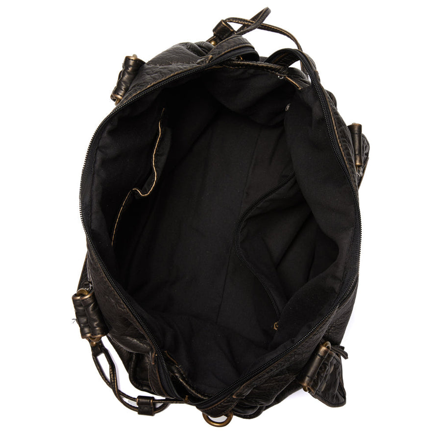 Julissa Vintage Faux Leather Satchel Bag
