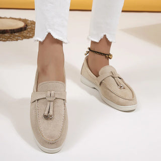 Kendy - Canvas loafers - Knot and charm detail