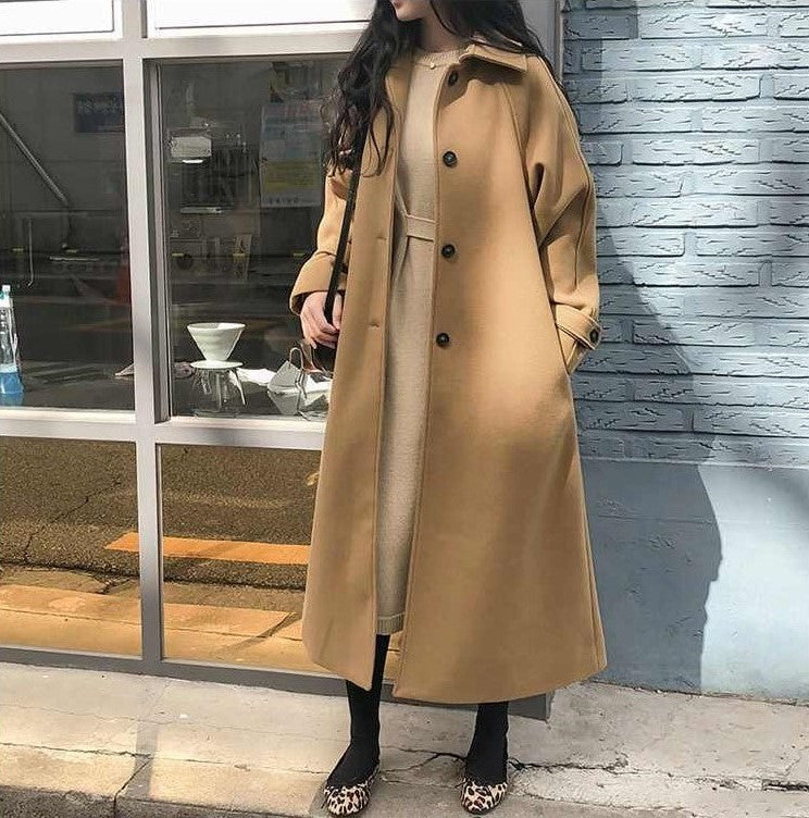Noelle Maxi Double Breasted Belted Trench Coat