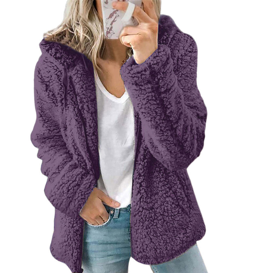 Fabienne Sherpa Zip Coat