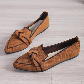 Jordana - Pointed toe loafers - Knot detail