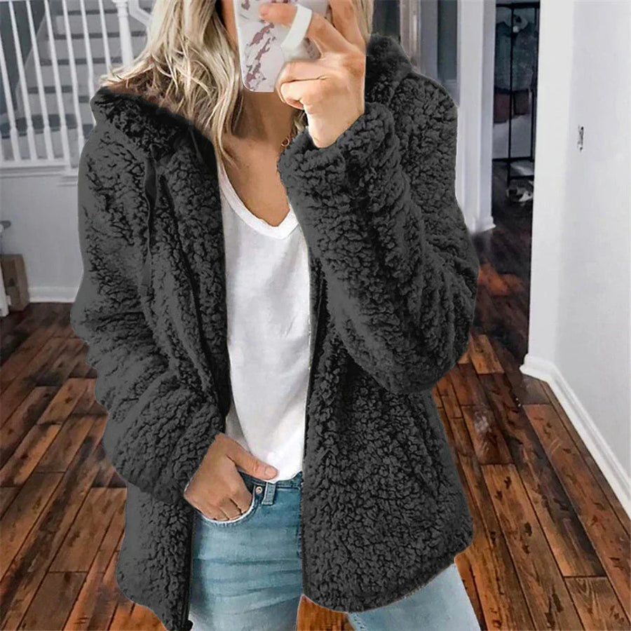 Carly Sherpa Fleece Zip Jacket