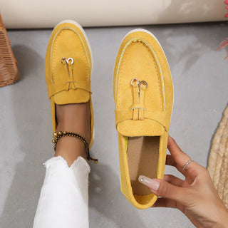 Kendy - Canvas loafers - Knot and charm detail