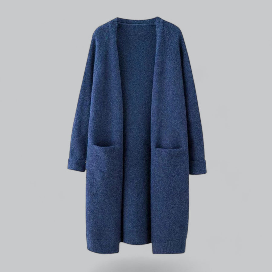 Morgan Longline Open Front Cardigan with Pockets