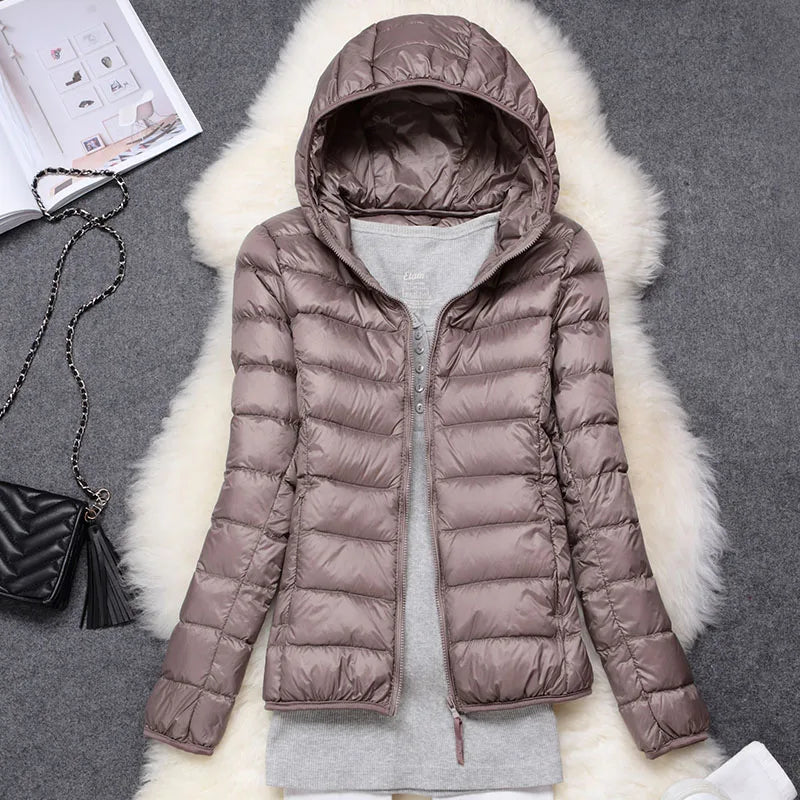 Ingeborg Ultralight Packable Hooded Puffer Jacket