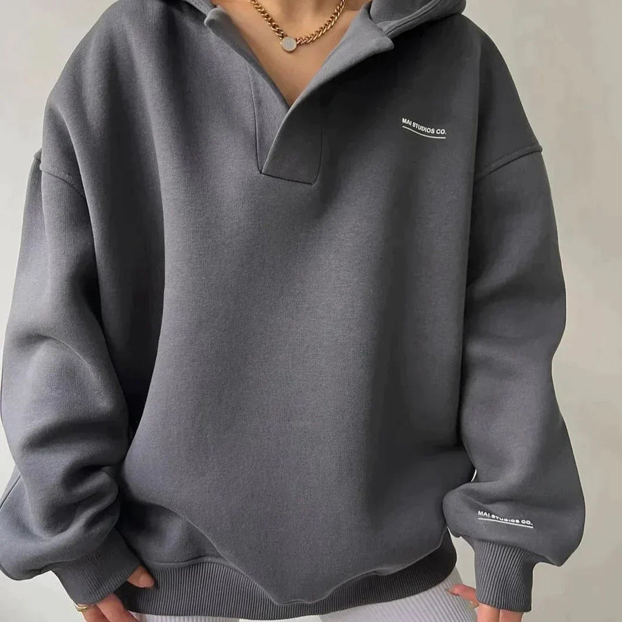 Ottilie Oversized Chest Pocket Hoodie