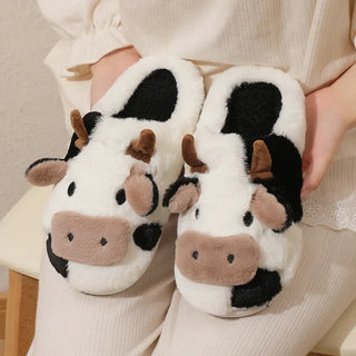 Amelie - Cow slippers - Warm plush