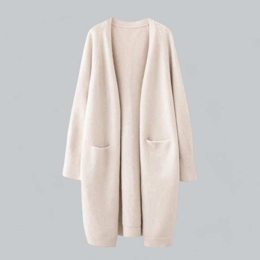 Morgan Longline Open Front Cardigan with Pockets