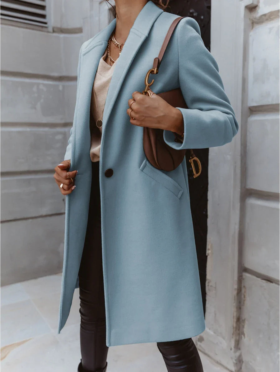 Lorna Long Lapel Button Coat