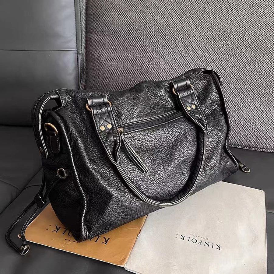 Julissa Vintage Faux Leather Satchel Bag
