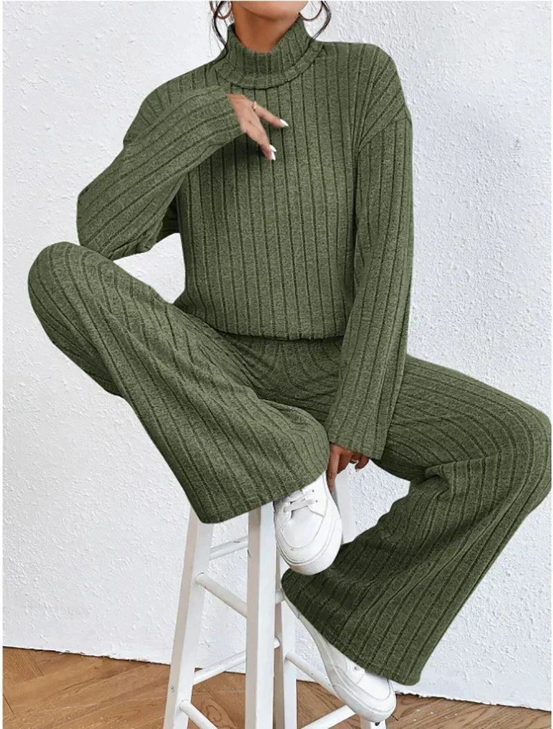 Noor Knit Turtleneck and Pants Set