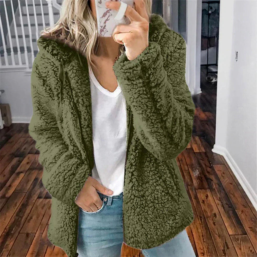 Carly Sherpa Fleece Zip Jacket