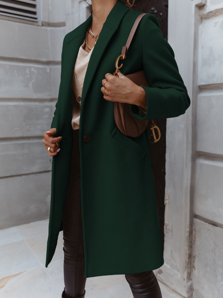 Lorna Long Lapel Button Coat