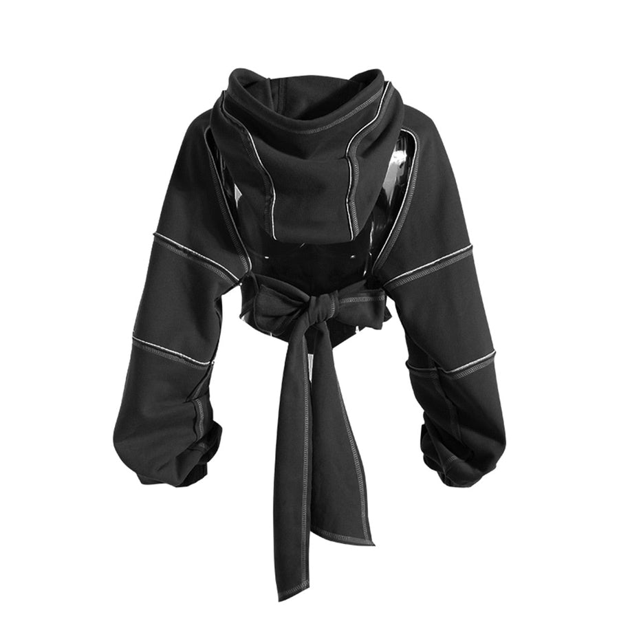 Evadne Cropped Pullover Hoodie