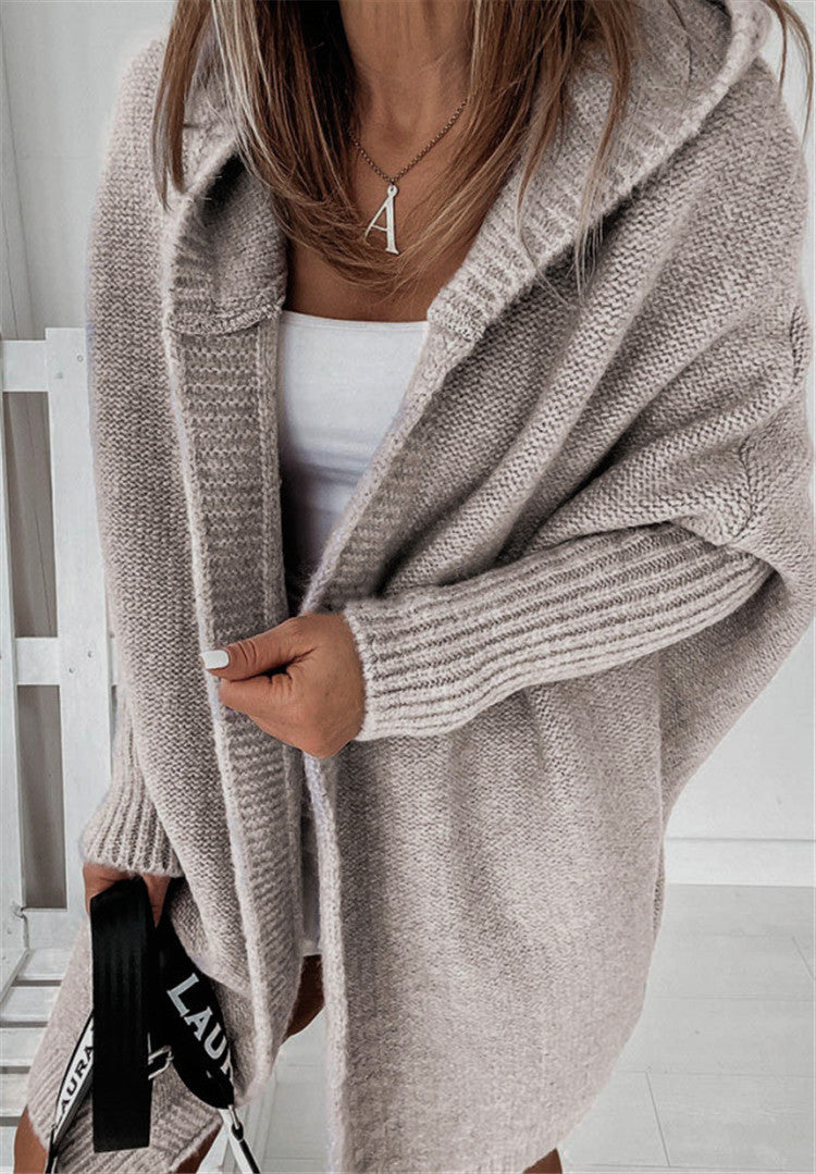 Tereza Oversized Balloon Sleeve Open Cardigan