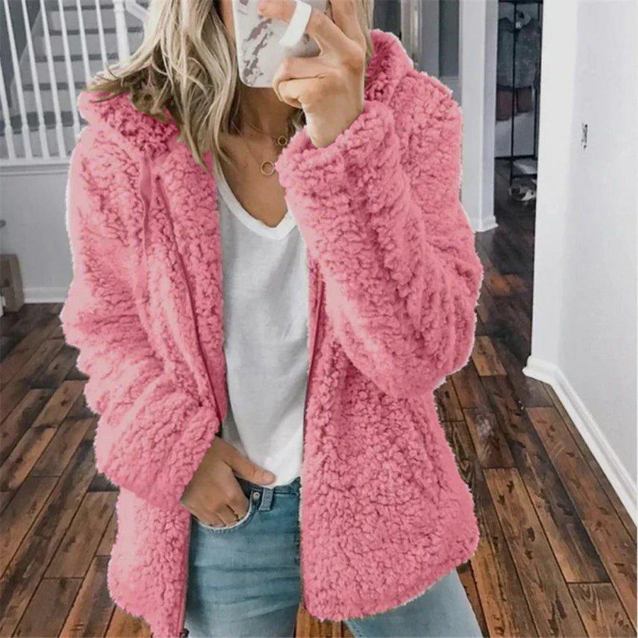 Carly Sherpa Fleece Zip Jacket