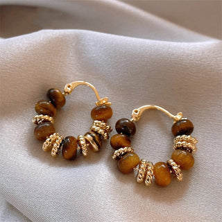 Micara - Bronze Beads - Earrings