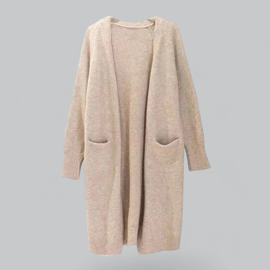 Morgan Longline Open Front Cardigan with Pockets