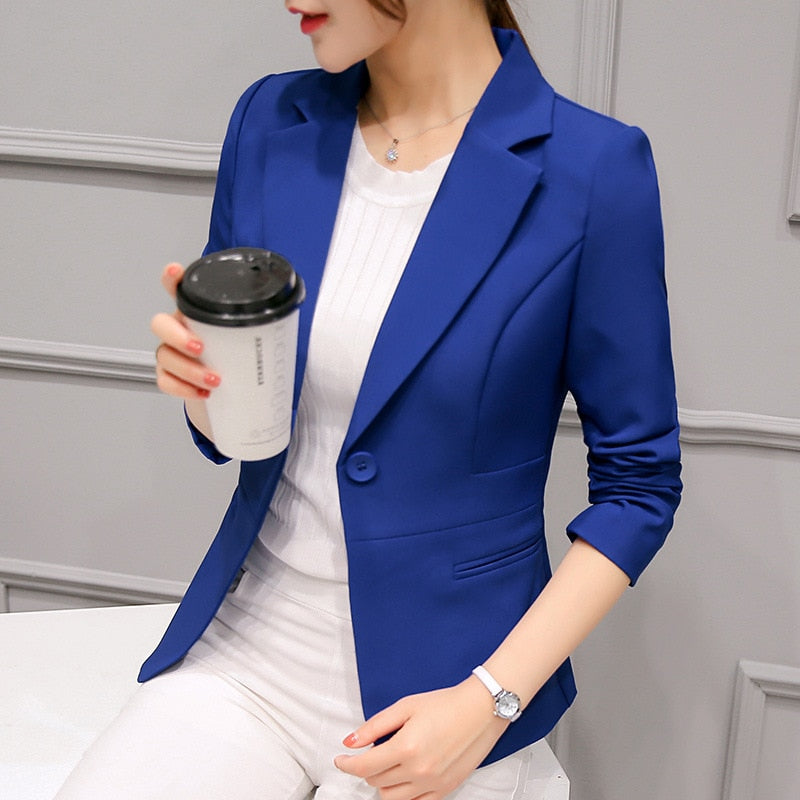Tabea Fitted One Button Blazer