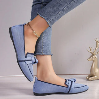 Jordana - Pointed toe loafers - Knot detail