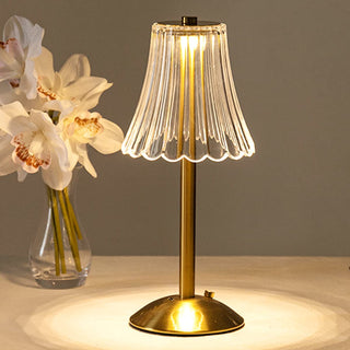 Pharos - Golden crystal table lamp