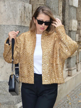 Kesia - Bomber jacket - Loose sequinned style