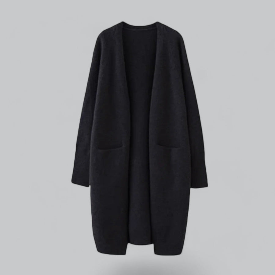 Morgan Longline Open Front Cardigan with Pockets