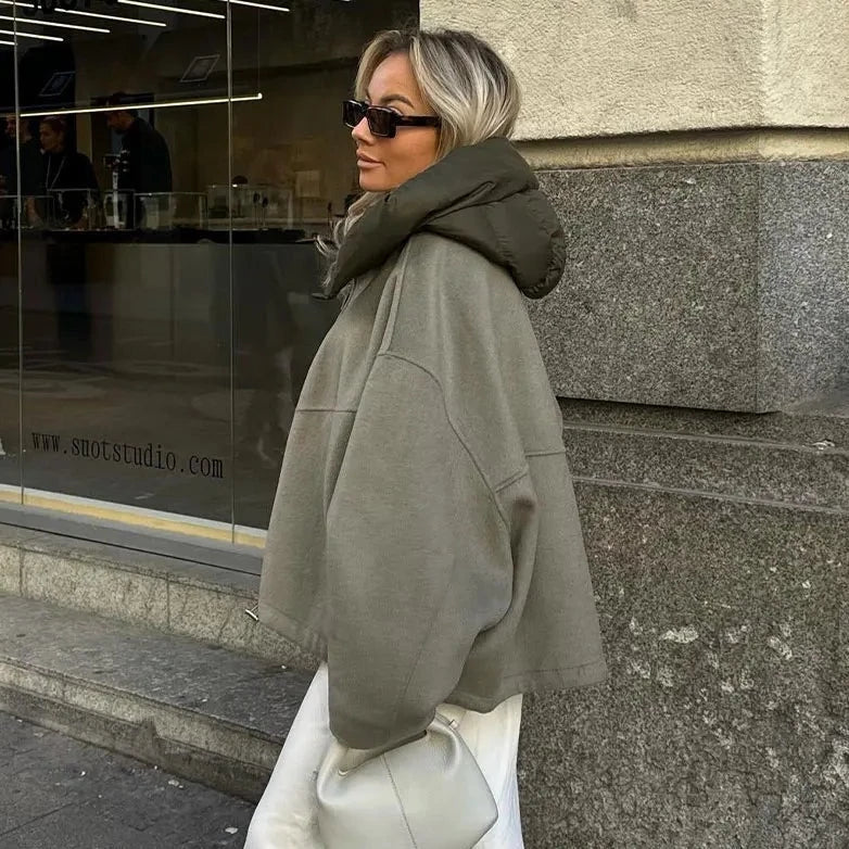 Edina Contrast Trim Zip Hoodie