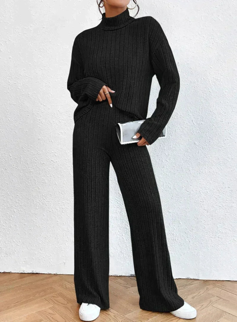 Noor Knit Turtleneck and Pants Set