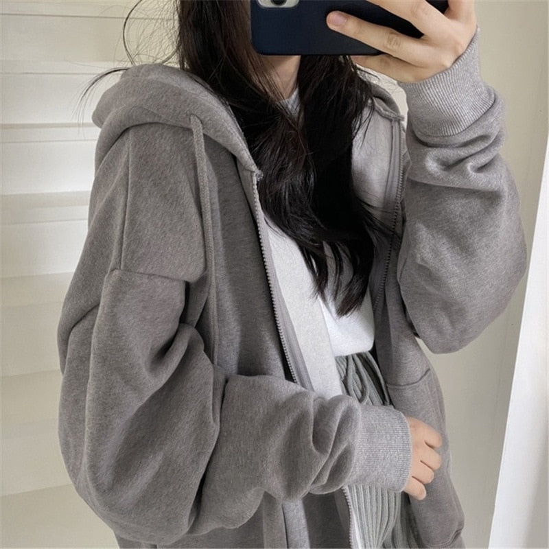 Evertje Oversized Hooded Baseball Jacket