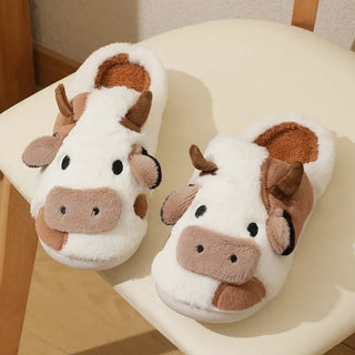 Amelie - Cow slippers - Warm plush