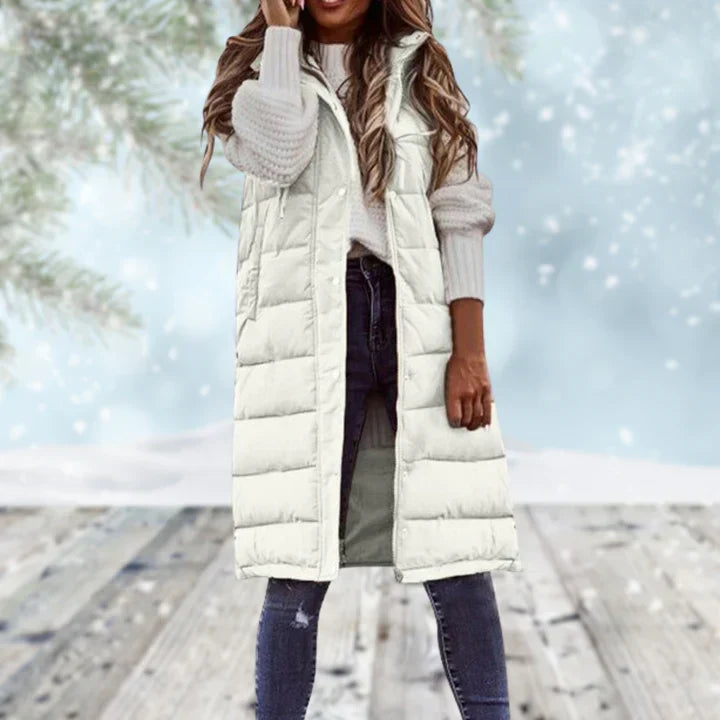 Gilda Long Sleeveless Vest Coat