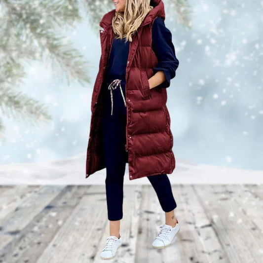 Gilda Long Sleeveless Vest Coat