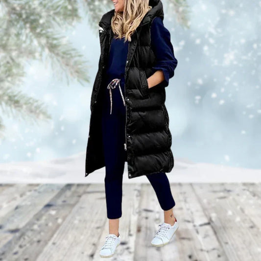 Gilda Long Sleeveless Vest Coat