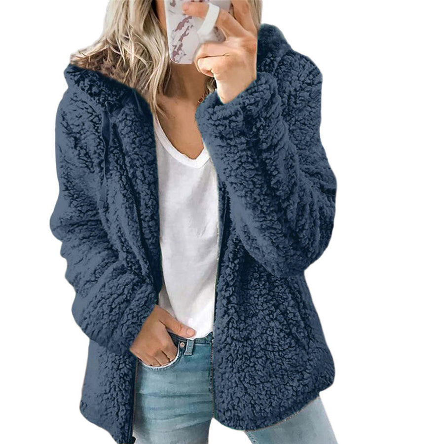 Fabienne Sherpa Zip Coat