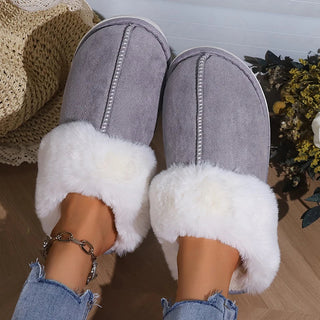 Francine - Suede winter slippers - Fur lining