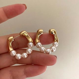 Micara - Pearl Curve - Earrings